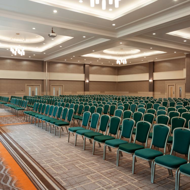 The Grand Ballroom conference theatre setup