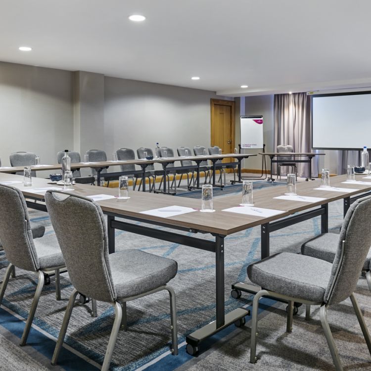The Hemlcok meeting room in the Great Oak Conference Centre Belfast